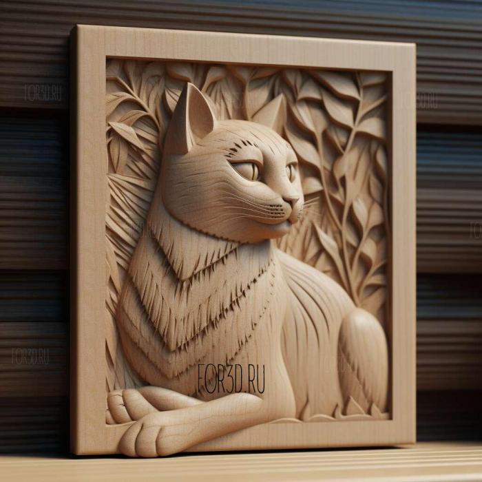 Kedi movie 1 stl model for CNC